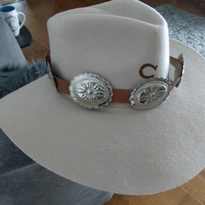 Leather Concho Hat Band Western